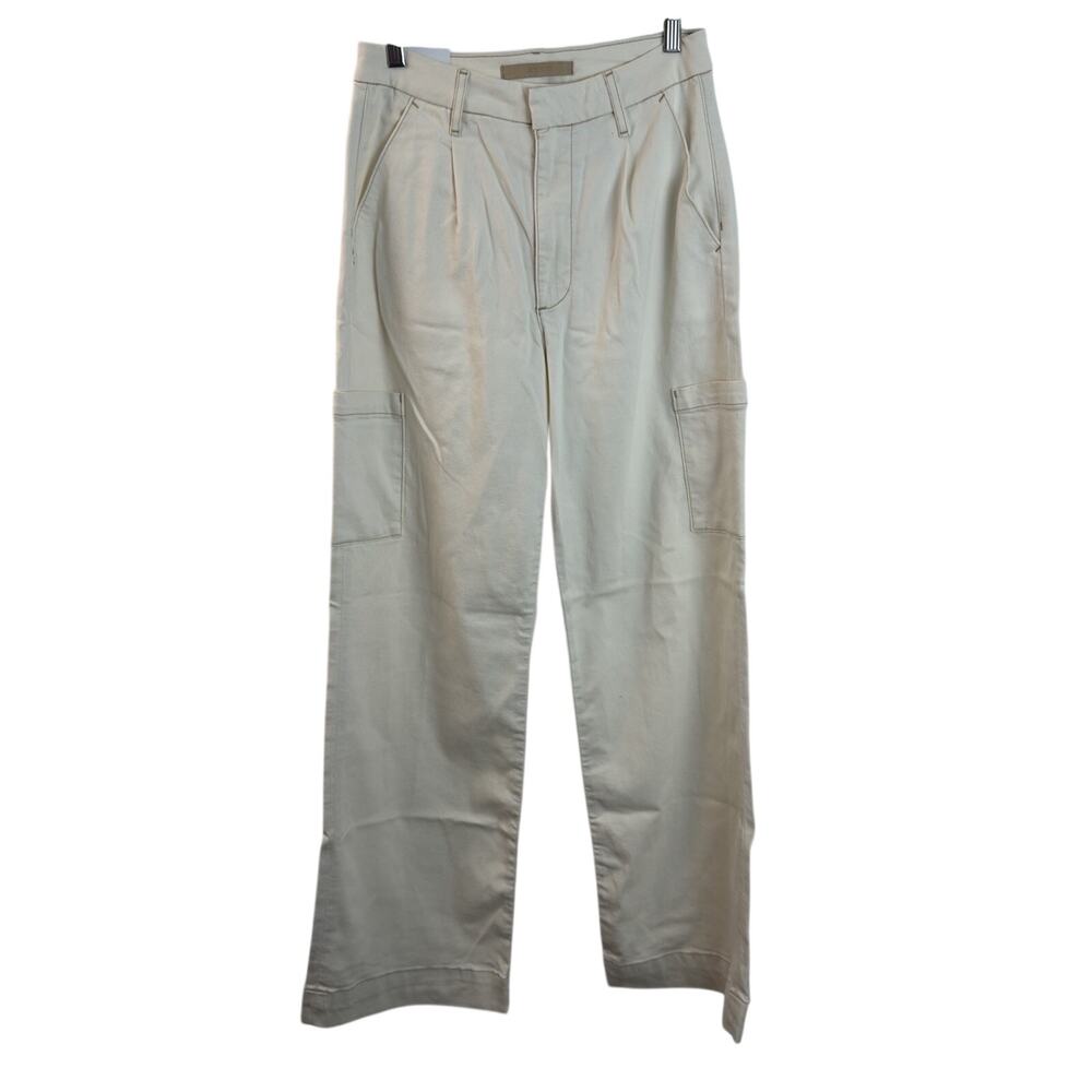 NWT Joes Jeans Womens 28 Beige Wide Leg Crop High Rise Stretch Denim Milla